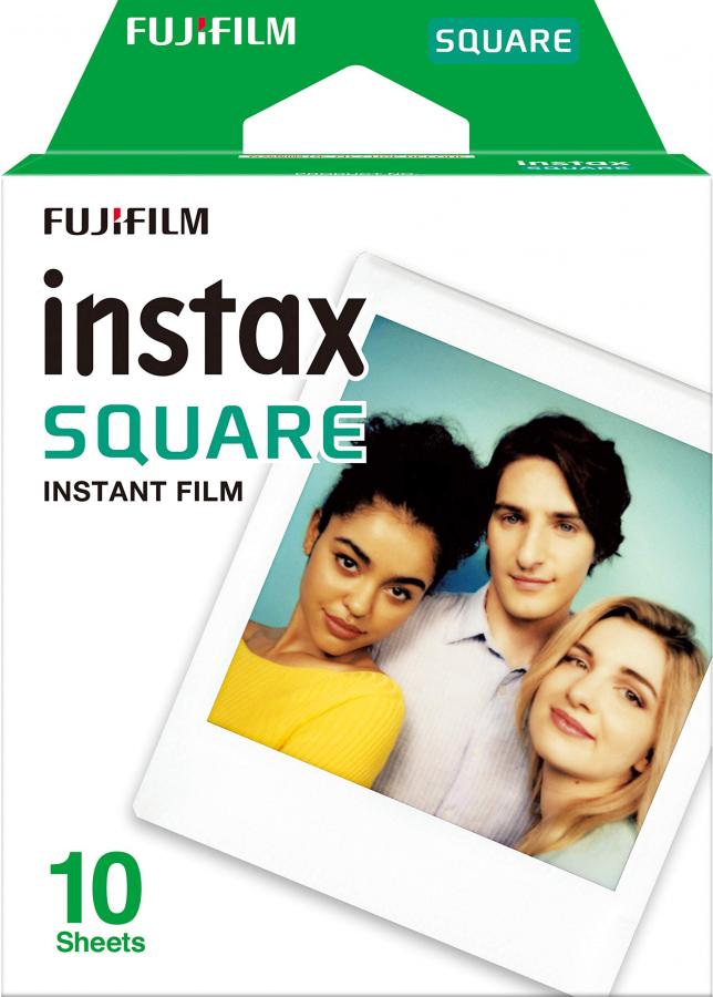 Fujifilm Instax SQUARE Film Pellicola Istantanea, Formato Quadrato, 62x62 mm, Confezione da 10 Foto