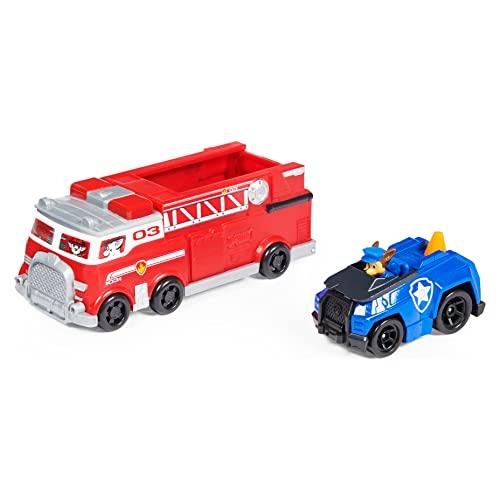 PAW Patrol Camion dei Pompieri True Metal con Auto di Chase