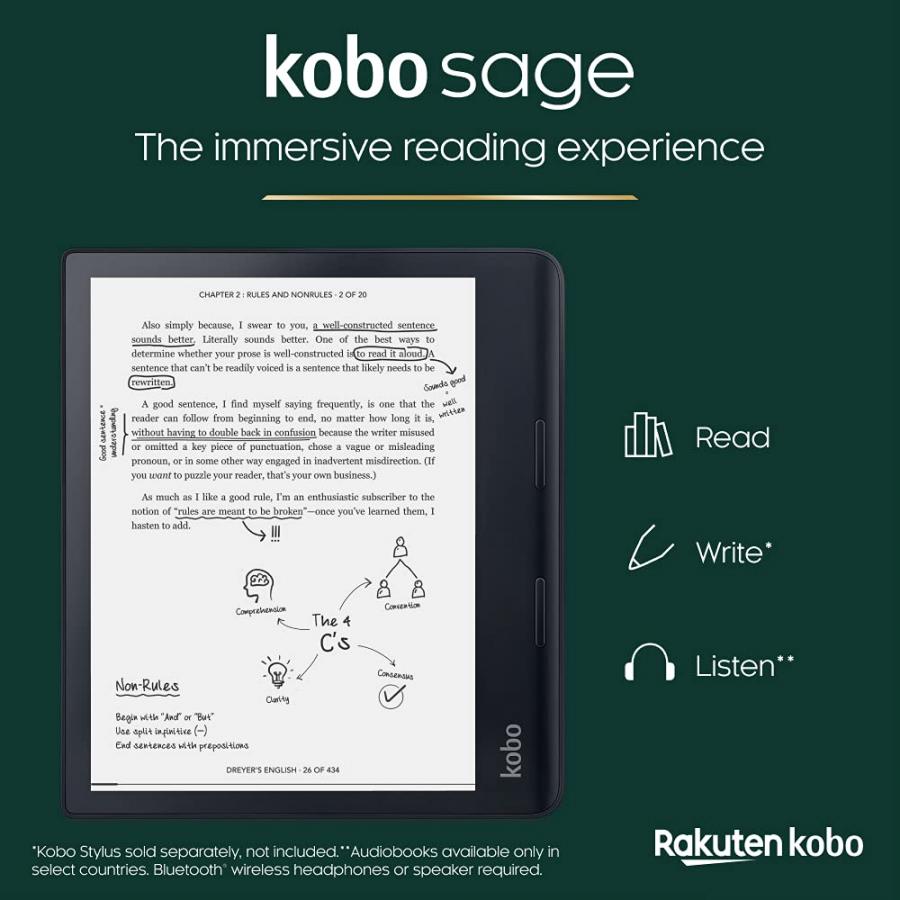 Kobo Sage Ebook Reader