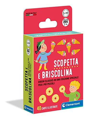 Clementoni - Scopetta e Briscolina - Gioco di Carte per Bambini