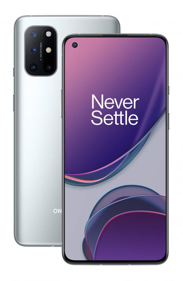 OnePlus 8T Lunar Silver - Smartphone 5G con Display Fluido 120Hz e Warp Charge 65W