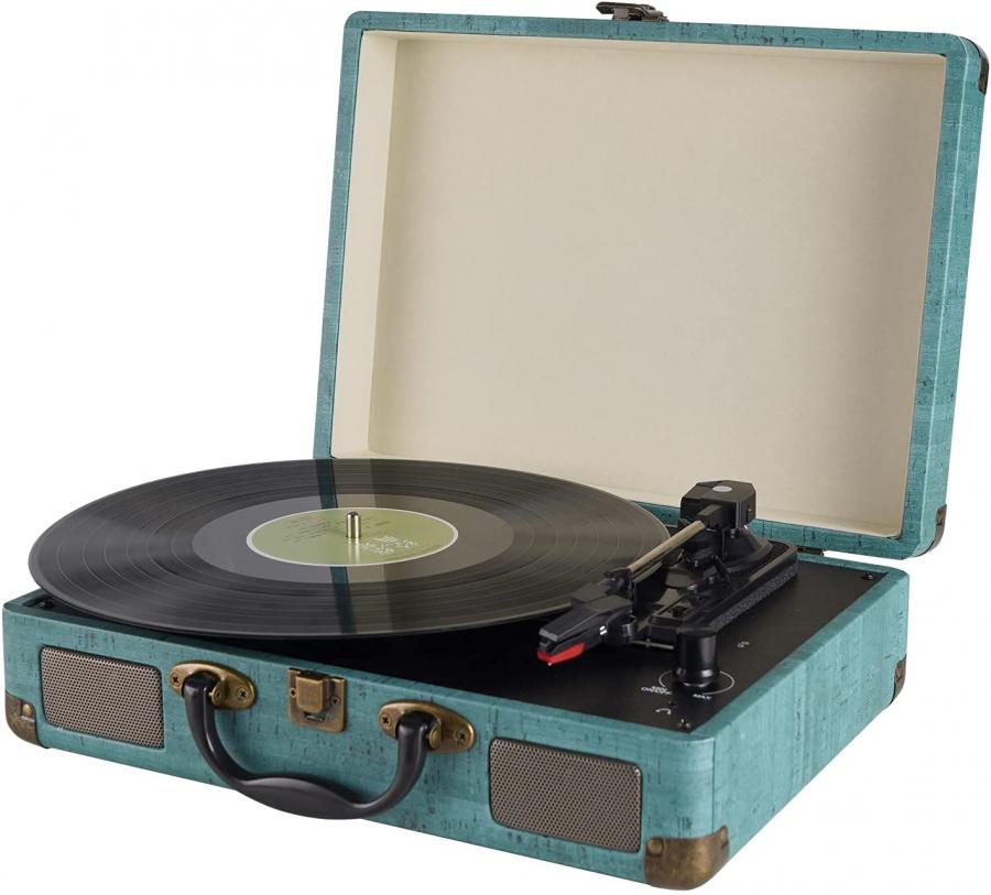 Giradischi Vinile Vintage con Bluetooth e Altoparlanti Integrati