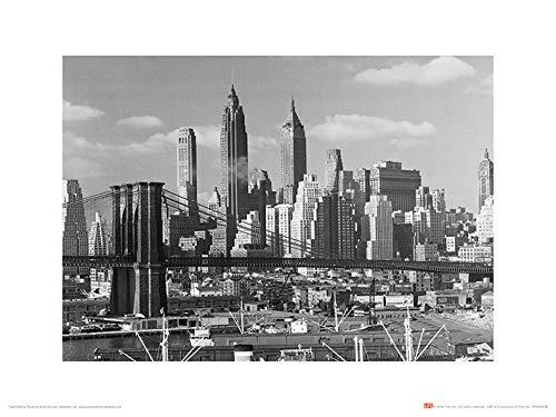Il Gruppo Art Time Life (Lower Manhattan Skyline 1948) – Stampa Artistica 30 x 40 cm, Carta, Multicolore, 30 x 40 x 1.3 cm