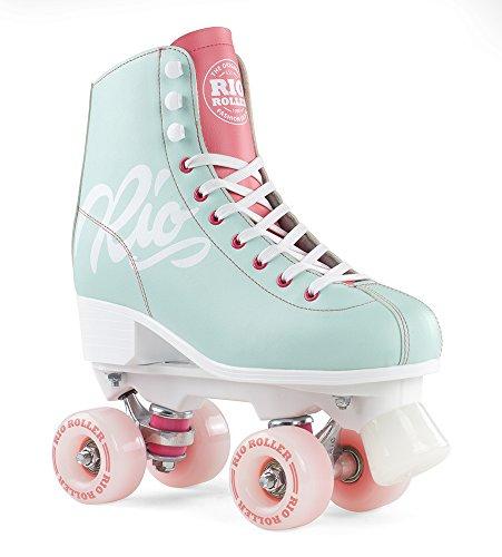 Rio Roller RIO275, Pattini Unisex – Adulto, Multicolore (Teal/Coral), 39.5