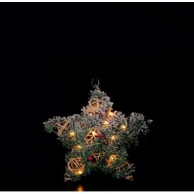 STAR 70899 illuminazione decorativa Figura luminosa decorativa Verde, Legno 20 lampada(e) LED