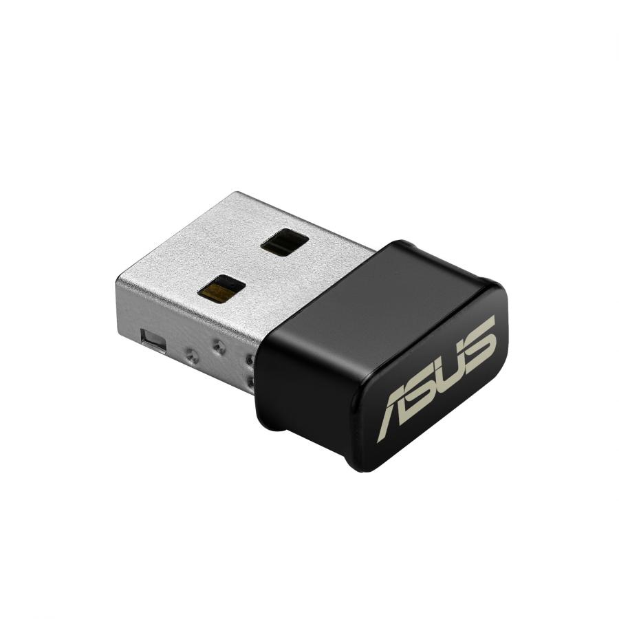 Asus USB-AC53 Nano - Adattatore Wi-Fi e USB , (AC1200 Dual Band), 300 - 867 Mbps, Formato Compatto, Supporto MU-MIMO, Nero