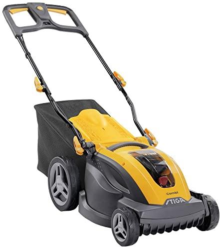 Stiga Combi 340e Batteria Ricaricabile Rasenmäher incl. Batteria Ricaricabile, incl. Ladegerät, Einstellbarer Holm, Softgriff, con S