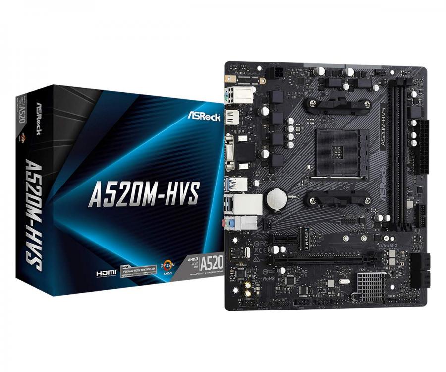 Scheda Madre ASRock A520M-HVS AM4