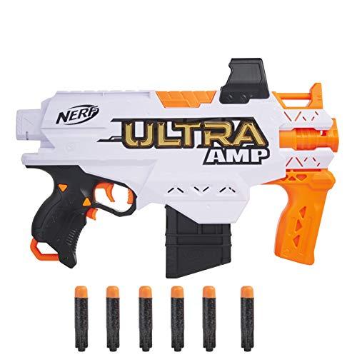 Nerf Ultra Amp - Blaster motorizzato a 6 Freccette con Clip