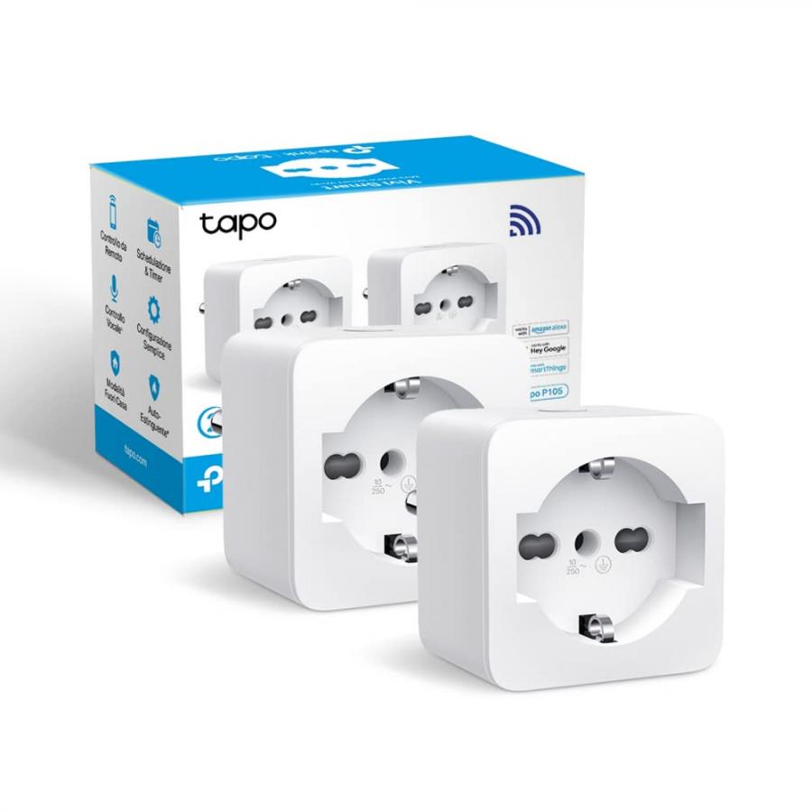 TP-Link Tapo P105 (2-pack) Presa Smart Italiana