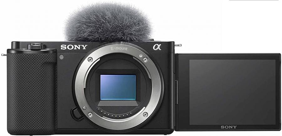 Sony Alpha ZV-E10 - Vlog Camera ad Ottiche Intercambiabili, APS-C, Schermo ad Angolazione Variabile per Vlog, Video 4K, Real-Time Eye Autofocus, ZVE10