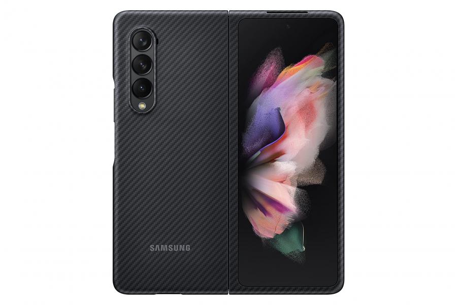 Samsung Aramid Cover per Samsung Galaxy Z Fold3 5G, Black