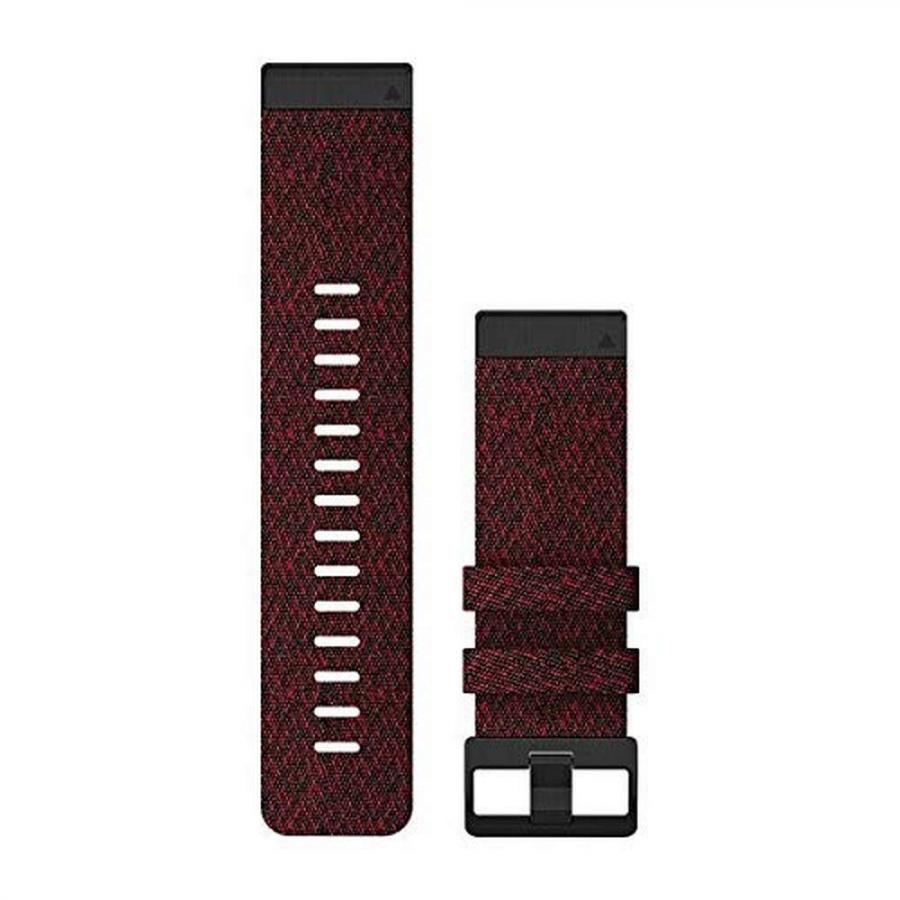 Cinturino per orologio Garmin QuickFit 26, in nylon, colore: rosso (Heathered Red)
