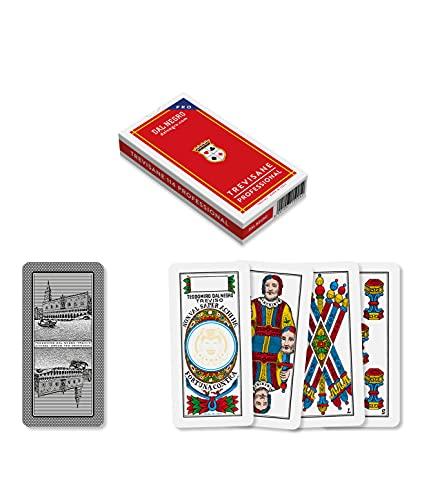 Dal Negro Trevisane Carte da Gioco Regionali, Astuccio Rosso, Colore, 15005