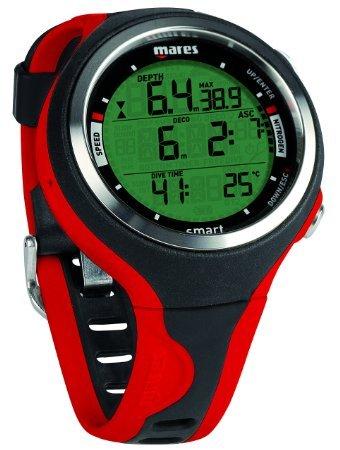 Mares 414129, Orologio per Immersioni Unisex – Adulto, Nero/Rosso, Taglia Unica