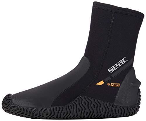 Seac Basic HD, Calzari da Subacquea in Neoprene 5mm con Cerniera