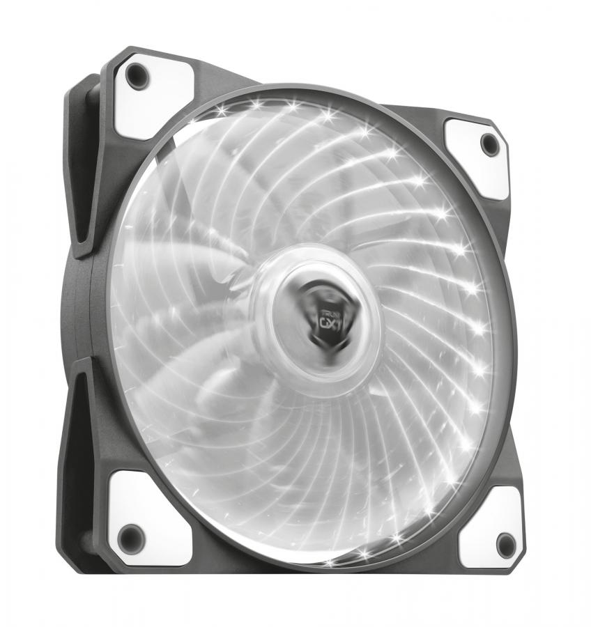 Trust Gaming GXT 762W Ventola per Case di PC Illuminata, Bianco