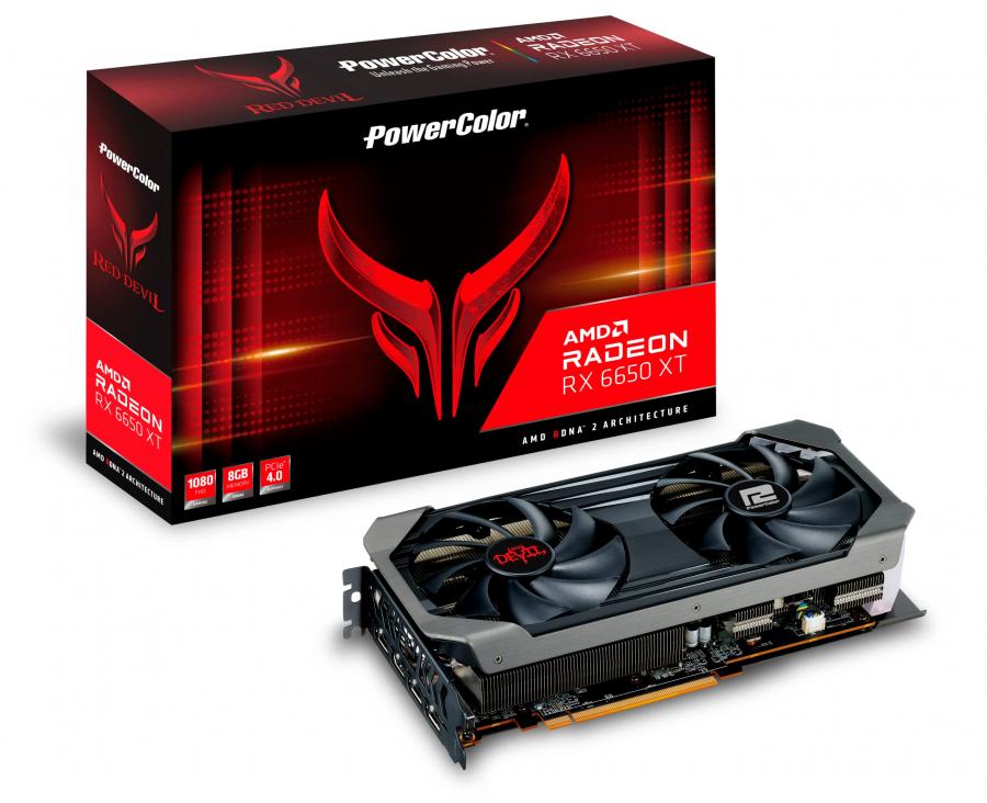 PowerColor Hellhound - Scheda grafica AMD Radeon RX 6650 XT con memoria GDDR6 da 8 GB