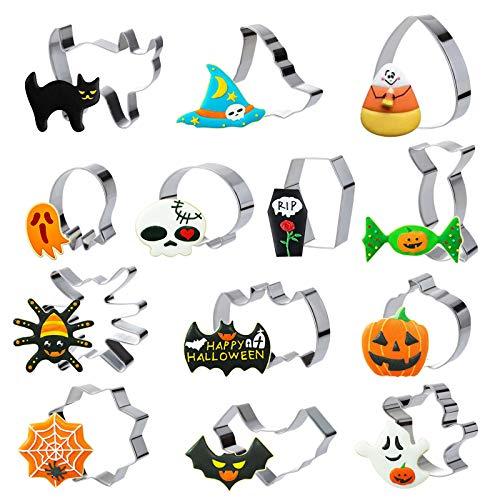 Gwhole 13pz Formine Biscotti Halloween in Acciaio Inossidabile
