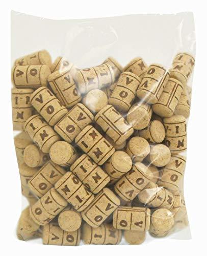 Ferrari Tappi Sughero Agglomerato per Bottiglie - Confezione da 100 Pezzi