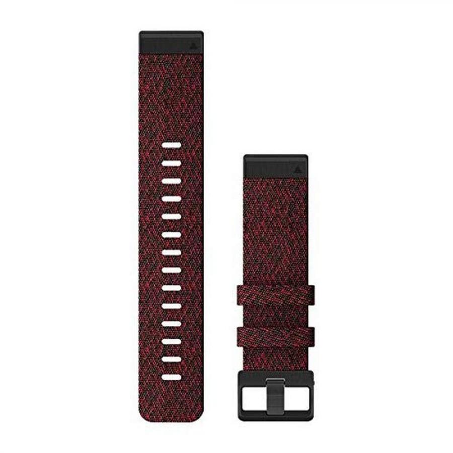 Cinturino per orologio Garmin QuickFit 22, in nylon rosso mélange