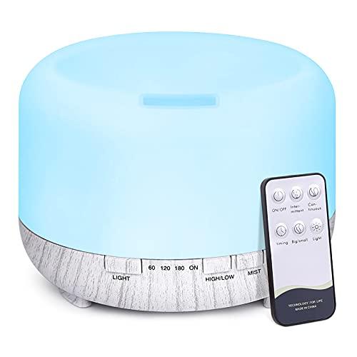 500 ml compatibile con Alexa e Google Home aromaterapia deodorante Multicolore diffusore di aromi a ultrasuoni Umidificatore di oli essenziali 