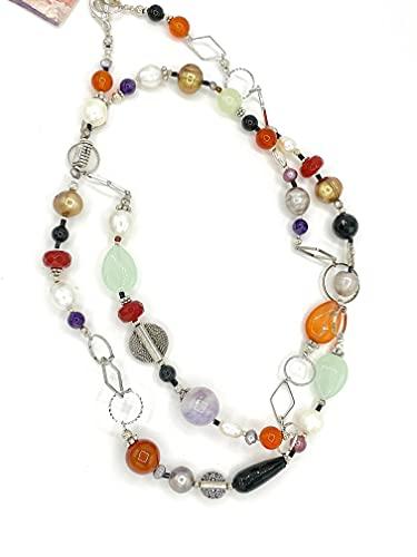 Collana lunga Donna in Pietre DureTramonto