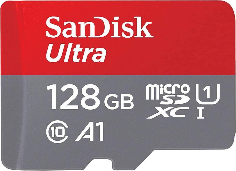 SanDisk Ultra Scheda di Memoria microSDXC con Adattatore SD, fino a 120 MB/s, Prestazioni dell'App A1, Classe 10, U1, 128 GB
