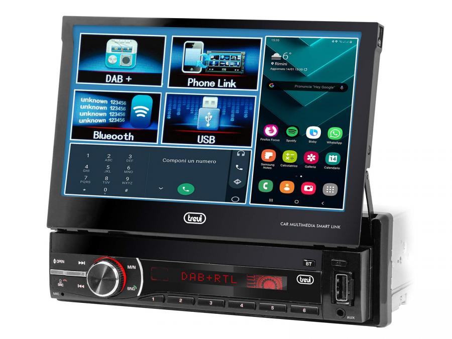 Trevi MDV 6380 DAB Sistema Car Video con Display Touch da 7
