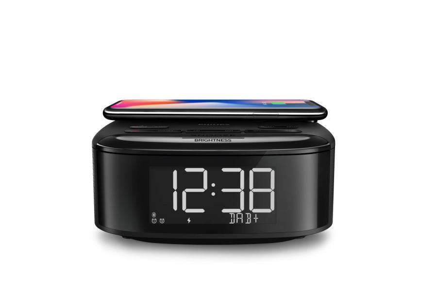 Philips R7705/10 Radiosveglia DAB+/FM con Caricatore Wireless