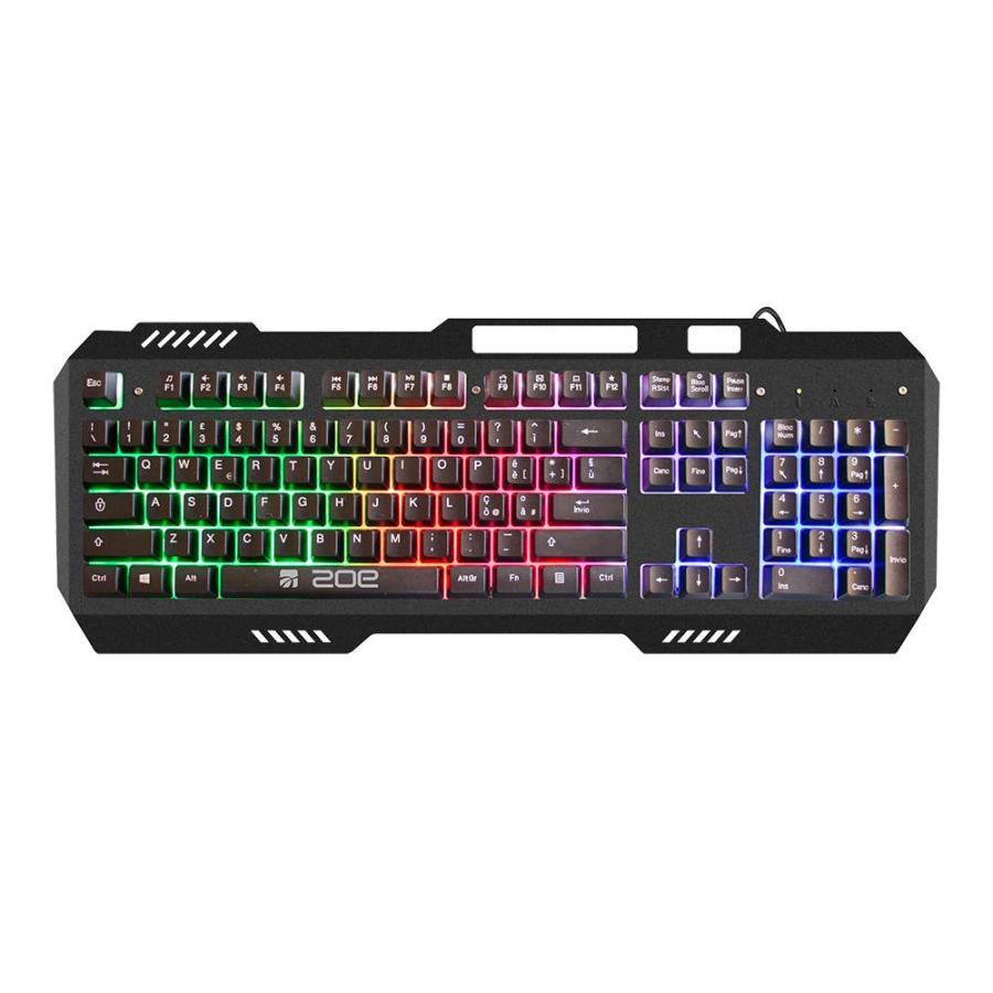 Tastiera Gaming Metallo USB ZOE Retroilluminata