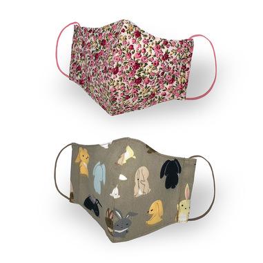 Kanguru Green Mask Set 2 pezzi Baby Girl - Mascherine Protettive per Bambine