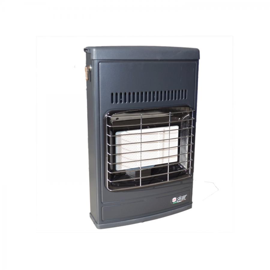 Stufa a Gas Metano Infrarossi da Parete / Pavimento 4.2 kW Grigio - ECO 40
