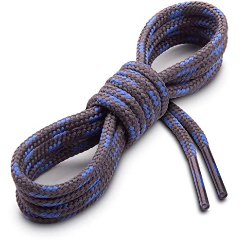 3 Paia Stivali da Lavoro e Scarpe da Trekking Miscly Lacci Rotondi Antiscivolo per Scarponi Stringhe Resistenti per Scarponi 