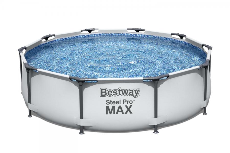 Piscina Fuori Terra Rigida Rotonda Bestway Steel Pro 305x76 cm con Pompa Filtro