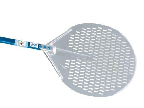 Professional 13-inch Perforated Circular Pizza Peel with 20 Handle by Gi.Metal
