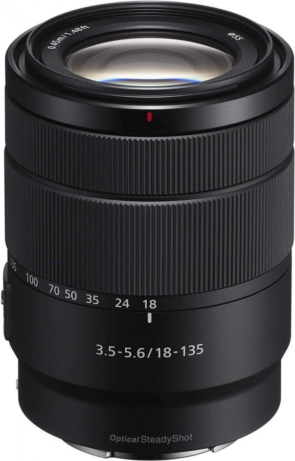 Sony SEL-18135 Obiettivo con Zoom 18-135 mm F3.5-5.6, Stabilizzatore Ottico, Mirrorless APS-C, Attacco E, SEL18135