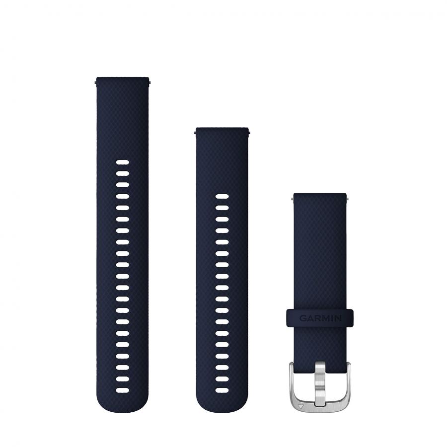 Cinturino a sgancio rapido Garmin 22 mm - Blu Scuro/Argento