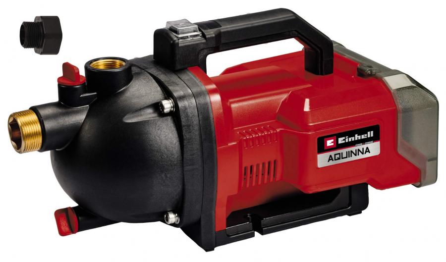 Einhell AQUINNA 36/30 Pompa da giardino a batteria Power X-Change (36V - 2x18V, funzione ECO, portata 3000 L/h, aspirazione max 8 m, prevalenza 26 m , senza batteria e caricabatteria)