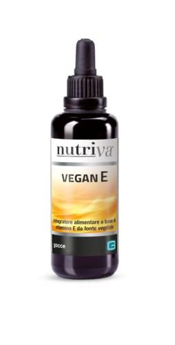 Nutriva Vegan E, Integratore Alimentare di Vitamina E in Gocce (30ml)