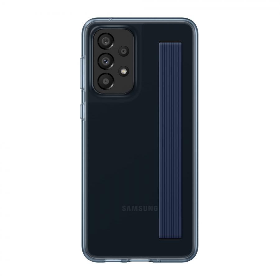 Samsung Slim Strap Cover custodia con fascia colorata per Galaxy A33 5G, Nero