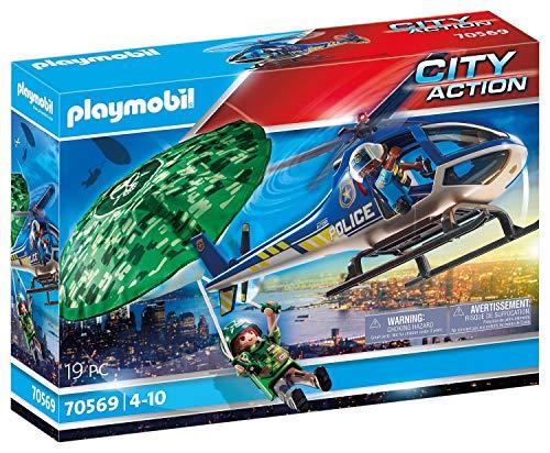 PLAYMOBIL City Action 70569 - Elicottero della Polizia e Fuggitivo