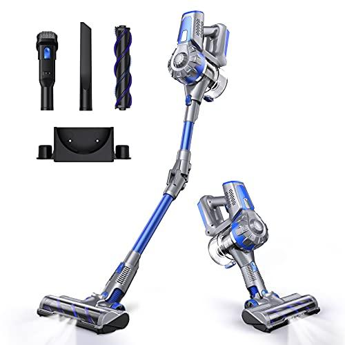 Aspirapolvere Senza Fili 15000 Pa, Scope Elettriche 4-in-1 con Touchscreen  LCD, Aspirapolvere Portatile, 50 Minuti Aspirapolvere Verticale Pieghevole  per Peli di Animali Domestici, Pavimenti Duri
