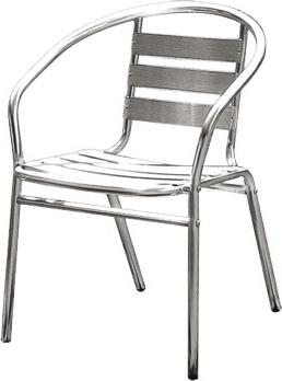 Poltrona in Alluminio Sedia Bar - Design Elegante e Resistente per il Tuo Locale