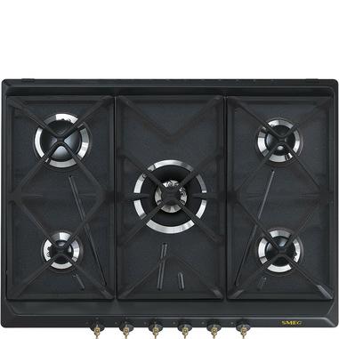 Smeg Coloniale SRV876AOGH Piano Cottura a Gas Antracite da Incasso 68.5 cm