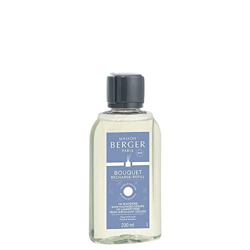 MAISON BERGER Paris - Ricarica Bouquet profumato anti-odore, 200 ml, profumo Ma Buanderie sans Mauvais, odori