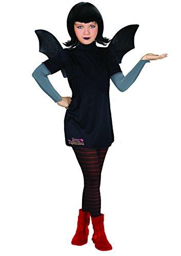 Costume Mavis Dracula Hotel Transylvania con Parrucca, Colore Nero, 8-10 Anni