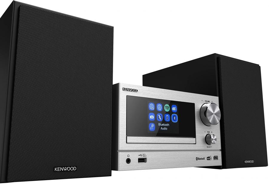 Kenwood M-7000S-S Micro Catena Hi-Fi Argento: Audio di Qualità e Connettività Avanzata