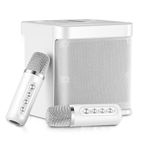 GJCrafts Bluetooth Sistema di Karaoke, Sistema di Altoparlanti PA con 2