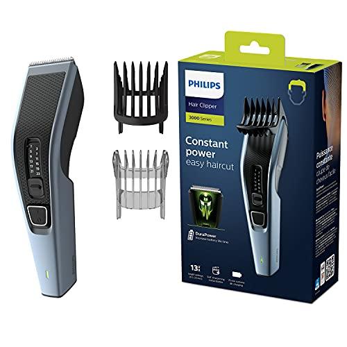 Philips HC3530/15 Regolacapelli Series 3000, Taglio Preciso e Semplice, Nero/Argento